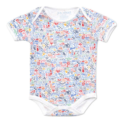 Cape Cod Short Sleeve Baby Body Suit Onesie | Joy Street Kids