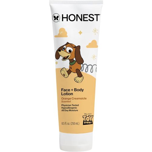 The Honest Company Moisturizing Face + Body Lotion, Fast Absorbing, Dermatologist Tested, Hypoallergenic, Disney and Pixar's Toy Story, Orange Creamsicle