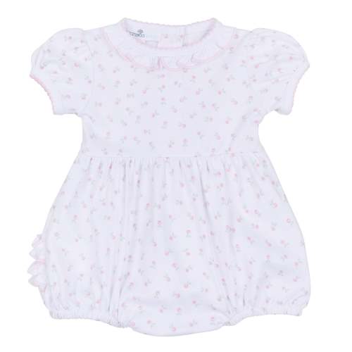 Juliette's Classics Print Ruffle Short Sleeve Bubble