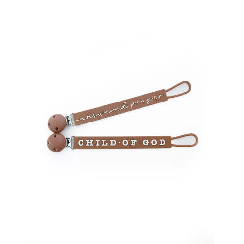 Child of God Silicone Pacifier Clip – AmorClothingCo.