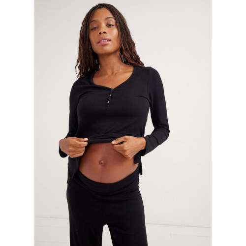 The Softest Rib Nursing Henley