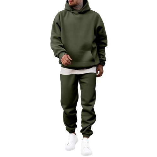 JMIERR Men's 2 Piece Outfits Hoodie Sweatshirt Tracksuit & Joggers Sweatpants Sweatsuit Set