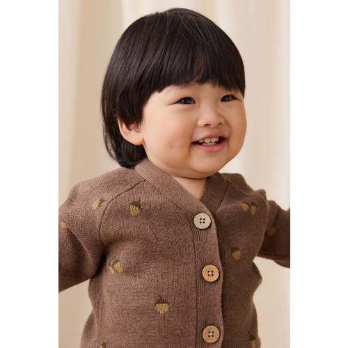 Easton Cardigan - Forest Acorns Toasted Marle – Jamie Kay USA