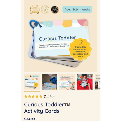Curious Toddler™️ Activity Cards – Curious Baby Cards