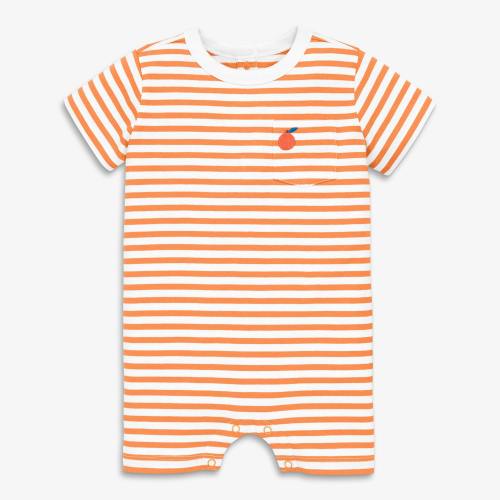 Baby embroidered stripe pocket shortie