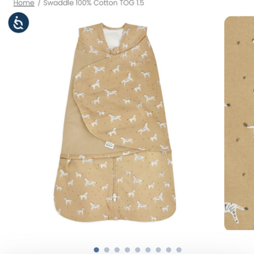 100% Cotton Baby Swaddle Serengeti Sun | Newborn | HALO US