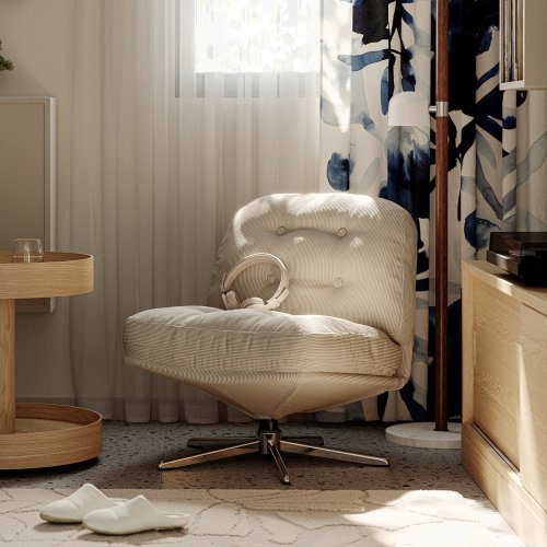 DYVLINGE Swivel chair - Kelinge beige