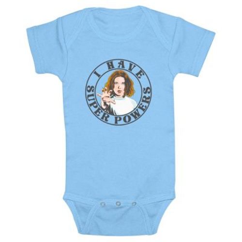 Infant's Stranger Things Eleven I Have Super Powers Bodysuit - Light Blue - 6 Months