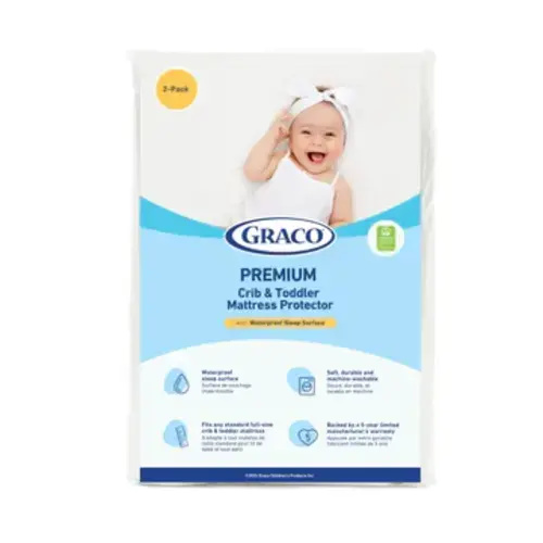 Graco® Premium Waterproof Crib and Toddler Mattress Protector