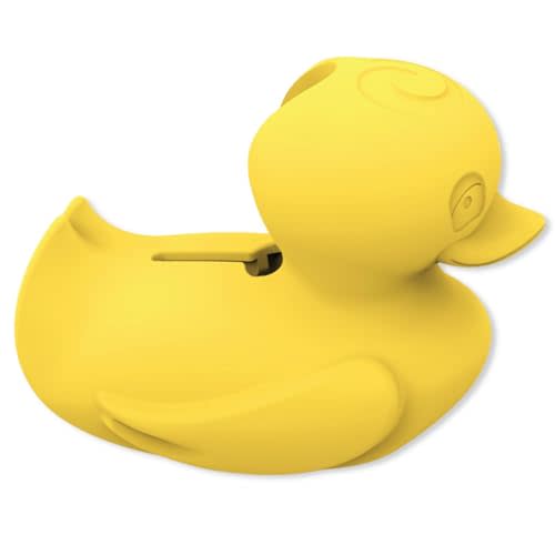 Lulyboo Yellow Duck Bathtub Faucet Cover with Built-in Bubble Bath Dispenser Safety Guard, Prevent Burns & Bumps, Fits Most Faucets, Easy to Clean, Fun & Durable Bath Accessory