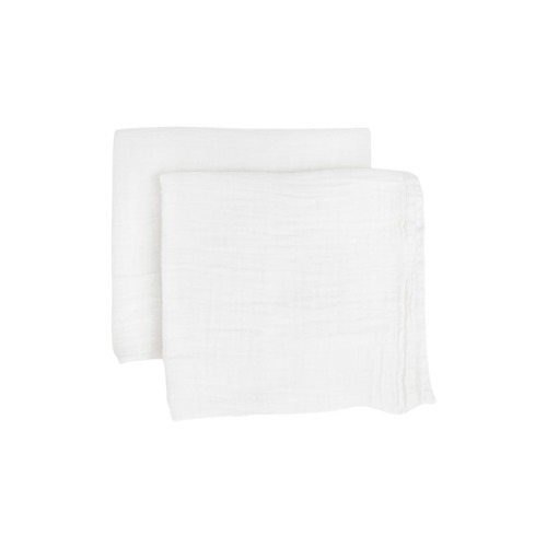 2-Pack Organic Cotton Muslin Swaddle Blanket