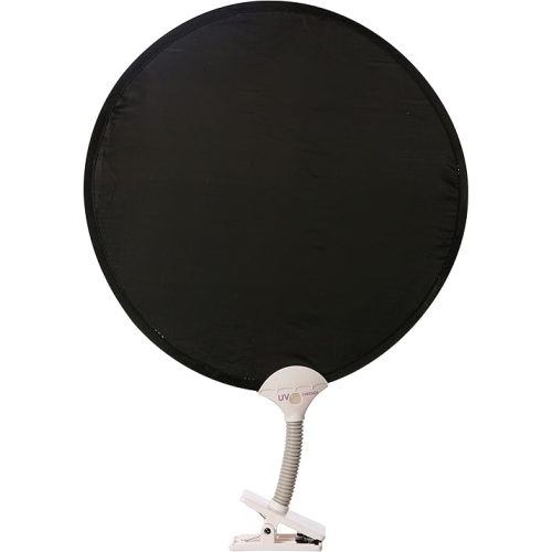 Dreambaby Clip-On Stroller Sunshade With Uv Indicator – Universal Design For Sun Protection On Strollers, Car Seats, Desks, And More