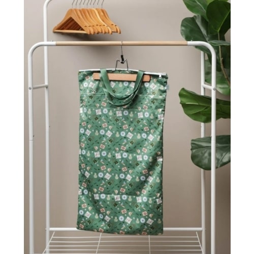 Large Zipper Hanging Wet Bag, Laundry Bag with Handles