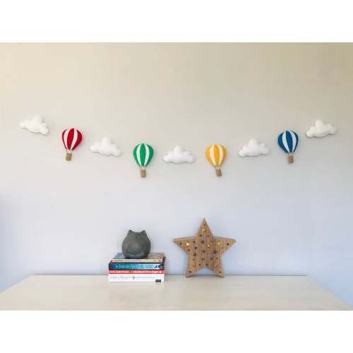 Hot Air Balloon & Cloud Garland