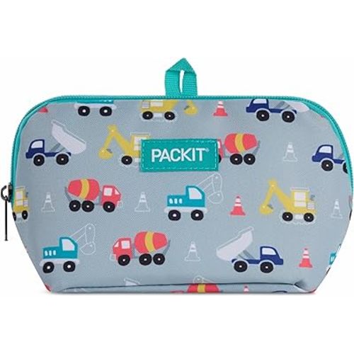 PackIt Freezable Snack Bag, Construction Trucks