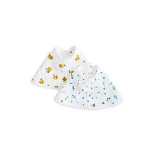 aden + anais Organic Cotton Muslin Oversized Burpy Bib in Fresh Fruit
