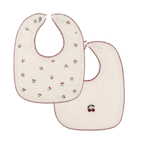 Cherry Print Collection - 2 Pack Bib – Ely's & Co.