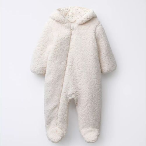 POLAR FLEECE ROMPER - Ecru | ZARA United States