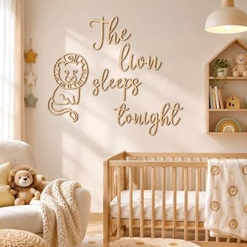 Kigley 5 Pcs Safari Nursery Wall Decor Jungle Nursery Decoration