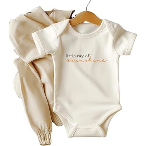 Personalized Handmade: Little Ray of Sunshine Baby Bodysuit, Gender Neutral Baby Clothes, Cute Unisex Baby Clothes, Sun Baby Outfit, Little Sunshine Shirt