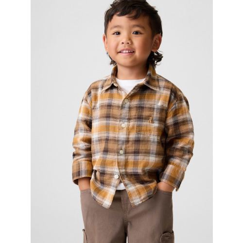 Baby & Toddler Double-Weave Plaid Shirt