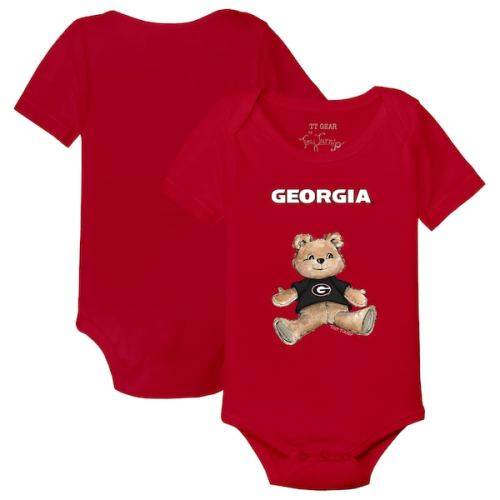 Georgia Bulldogs Tiny Turnip Infant Teddy   Bodysuit - Red