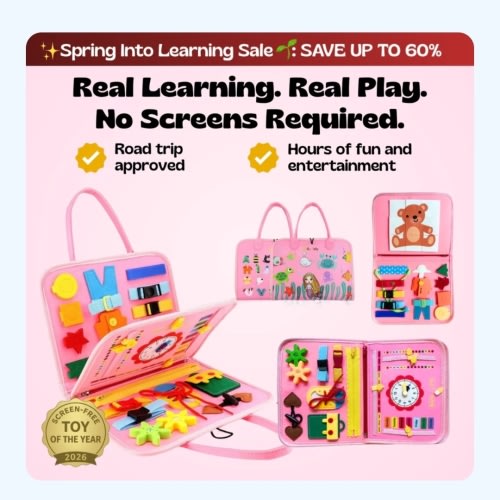 Montessori Busy Board for Toddlers | TibaToes™ Official