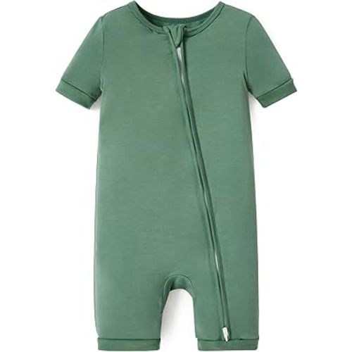 PATPAT Baby Pajama with Bamboo Viscose, Footie Jumpsuit Romper with 2-Way Zipper for Baby Boy Girl Toddler Sleeper Sleepwear
