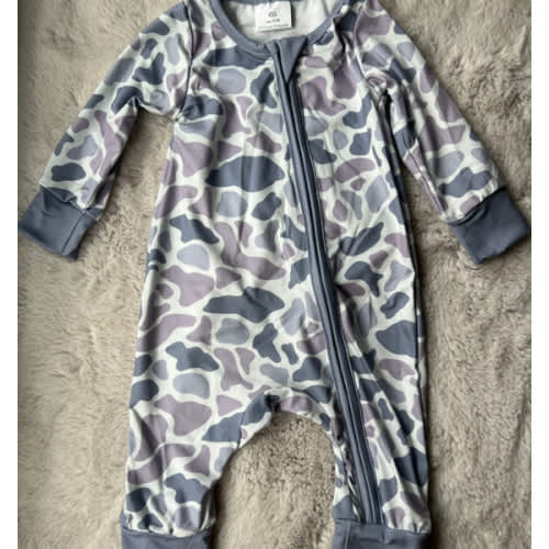 Grey Camo Zippy – Little Southern Brand