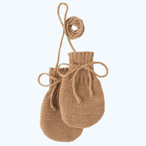 DISANA Knitted Baby Mittens in Organic Merino Wool