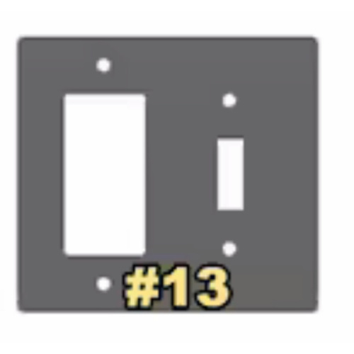 Metal Light Switch Cover | Outlet Plate, Nursery Room Idea, Cartoon Zoo Animal Decor, TOY065