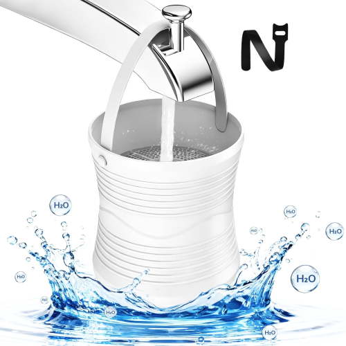 atzeste, Bath Filter for Tub Faucet, 2500 Gallons, Hard Water Softener
