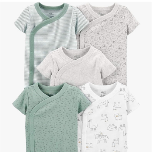 Simple Joys by Carter's unisex-baby 5-pack Side Snap Short-sleeve Bodysuit