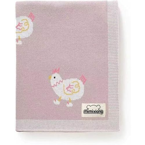 mimixiong Baby Blanket Knit Receiving Boys Girls Cute Chick Blanket