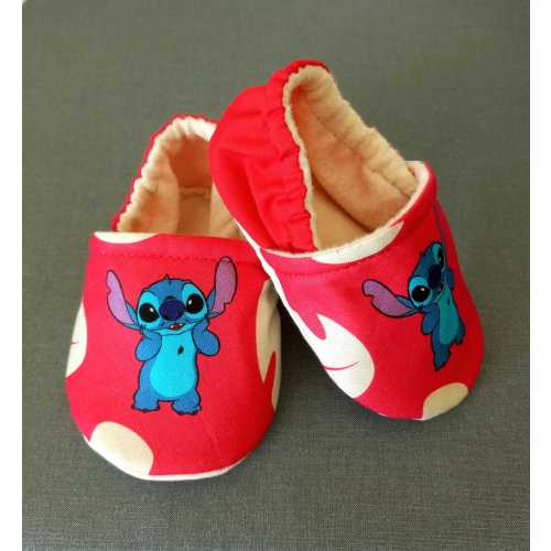 Inspired stitch baby shoes