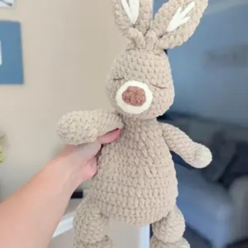 Rabbit Crochet Classic Hundred Acre Woods Collection: Handmade Plush Snuggler
