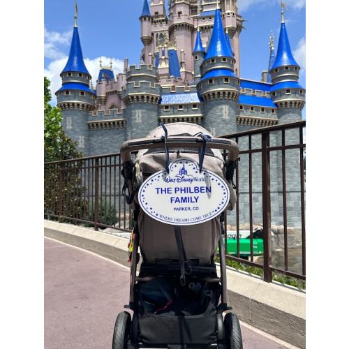 Disney Inspired Personalized Stroller Tag Mickey Minnie Cast - Etsy