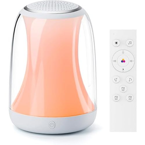Hotmoon Sound Machine Baby Night Light, Lullight White Noise Sound Machine Remote/Touch Control, Timer, Toddler Sleep Trainer 27 Soothing Sounds for Kids Nursery Sleeping Breastfeeding Lullaby Bedroom
