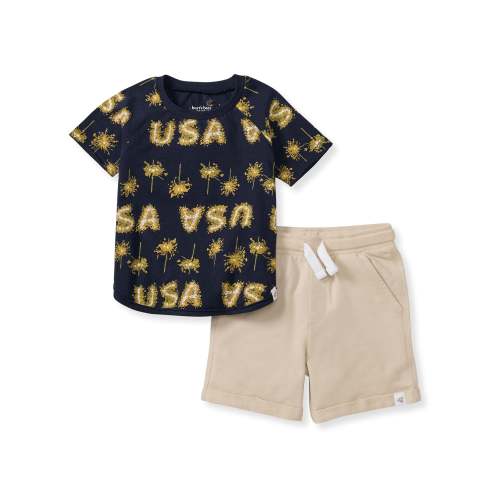 USA Organic Cotton Boy Top & Shorts Set – Burt's Bees Baby