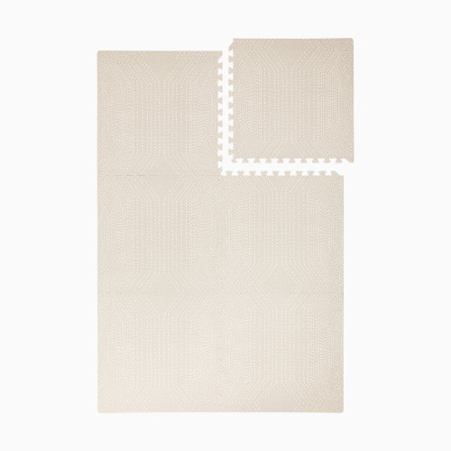 Toddlekind Haven Foam Play Mat | Deco Collection - Ecru, 6X8