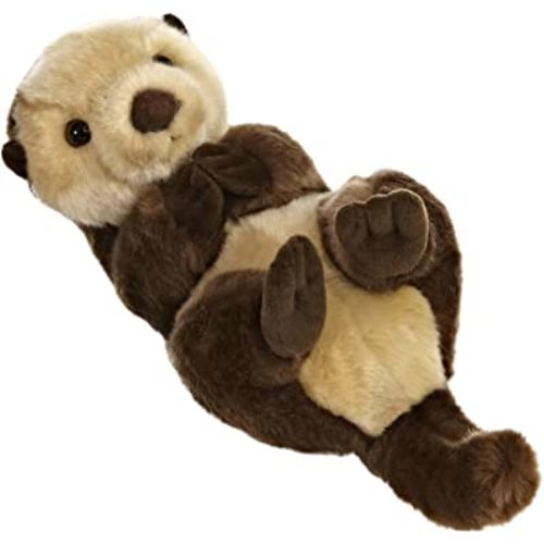 Aurora® Realistic Miyoni® Sea Otter Stuffed Animal - Lifelike Details Make a Cherished Companion - Perfect for Decorating Bedrooms or Classrooms - Brown 10 Inches
