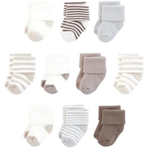 Touched by Nature Baby Infant Boy Organic Cotton Socks, Farmers Market, 6-12 Months