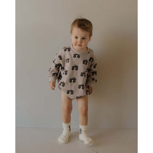 Sweatshirt Romper | Monster Truck