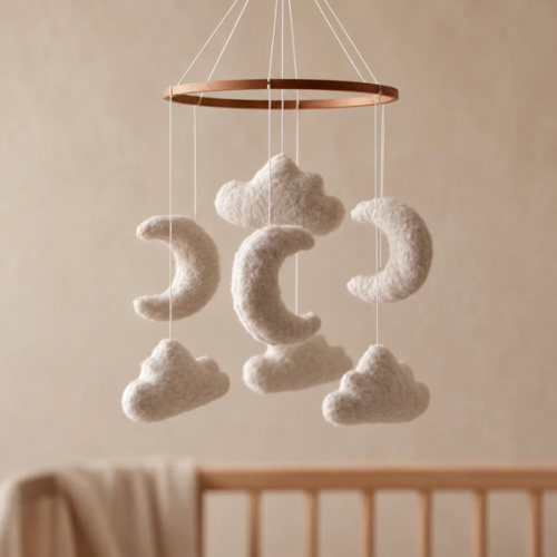 Marshmallow Sky - Baby Mobile