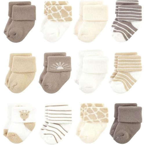 Hudson Baby baby-girls Cotton Rich Newborn and Terry Socks