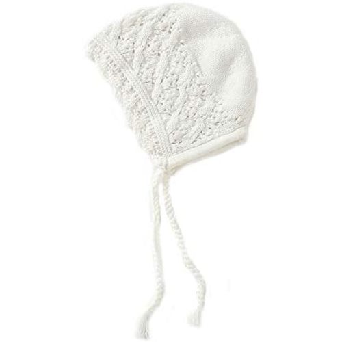 Vivobiniya Toddler Girl Lovely Flounce Knit Hats Baby Bonnets Newborn Baby Hats 0-8y