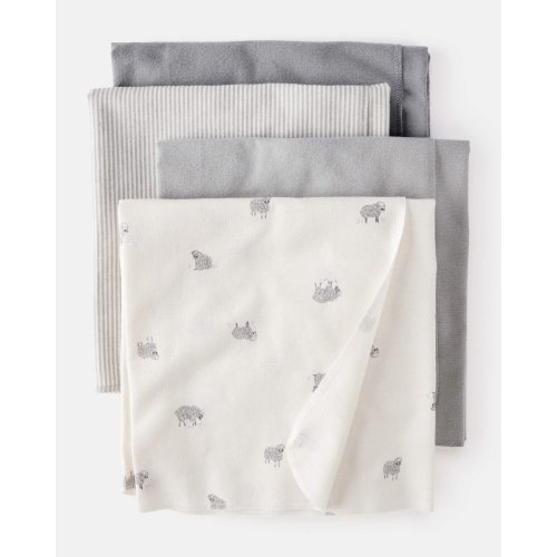 Baby 4-Pack Sheep Blanket - White | Carter's