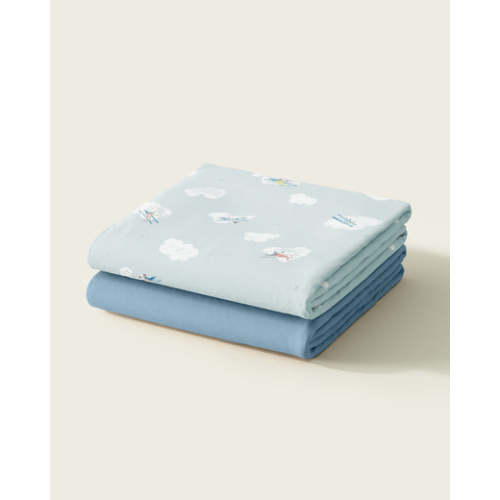 Little Aviator Stripes Mini Crib Sheet Set | Nestig