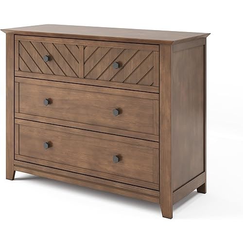 Child Craft Atwood 3 Drawer Dresser for Nursery or Bedroom, Plenty of Storage, Anti-Tip Kit Included to Prevent Tipping, Non-Toxic, Baby Safe Finish (Cocoa Bean)