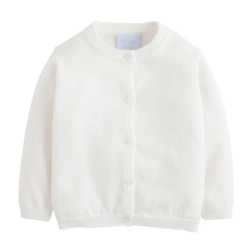 White Essential Cardigan for Boy & Girl | Little English
